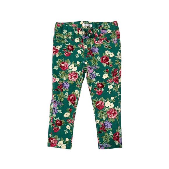 Fab Kids Floral Jeggings Size 2 - Picture 1 of 6